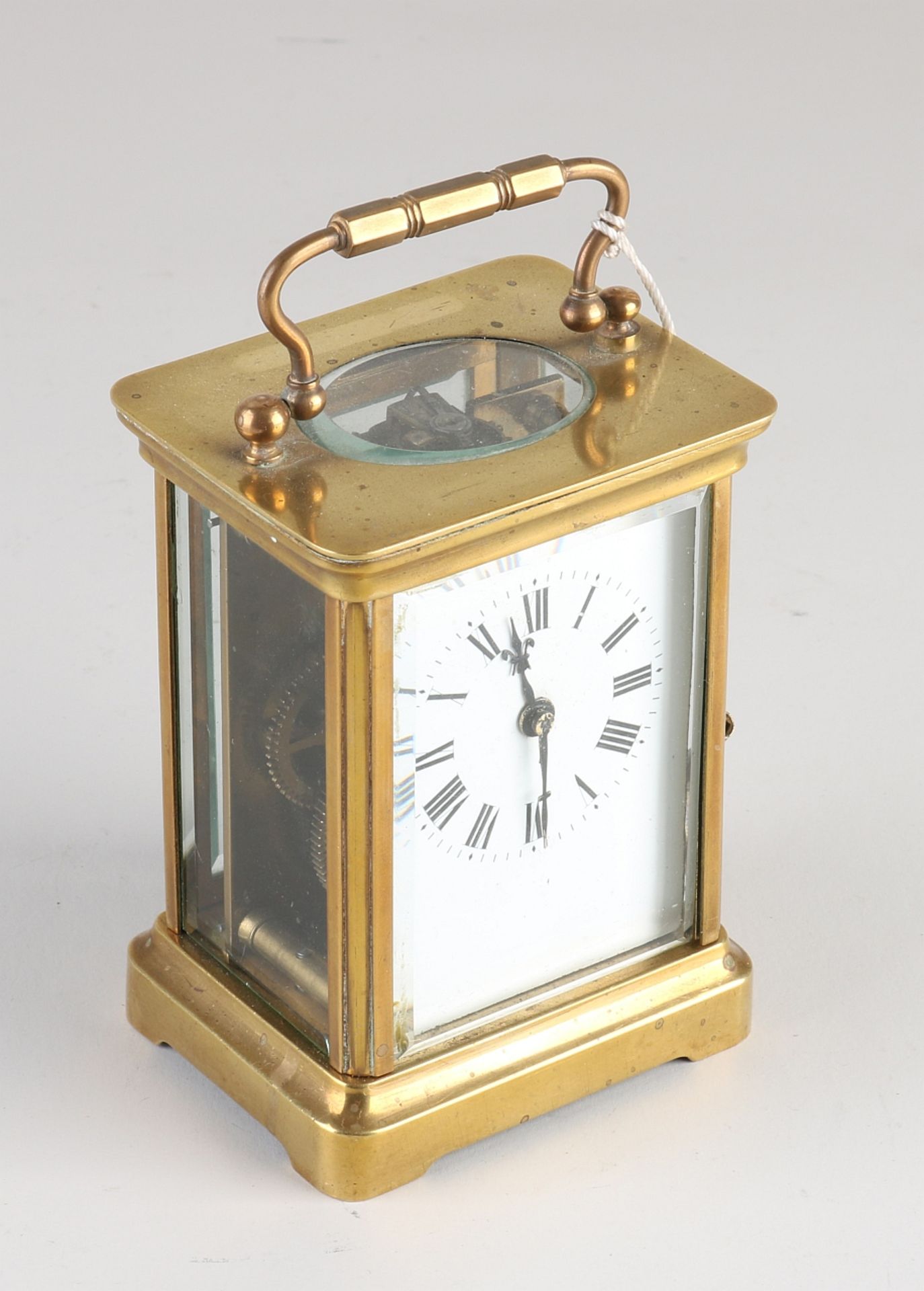 Antique French travel alarm clock