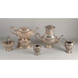 Silver crockery, 6 pieces