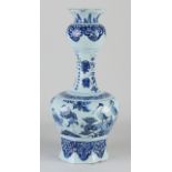 Delft knob vase, H 32 cm.