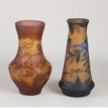 Two Gallé style vases