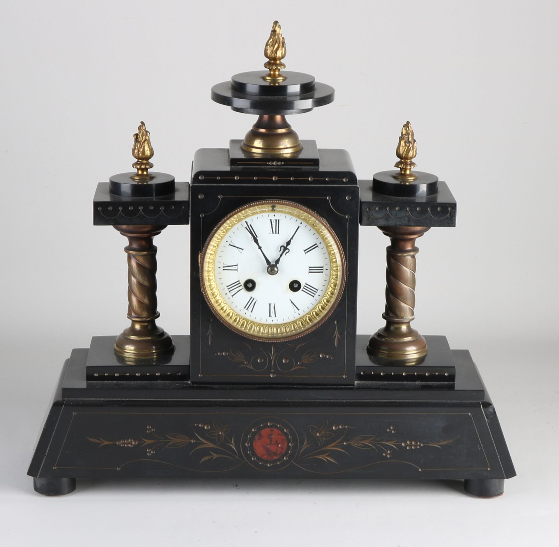 Antique marble clock, 1890