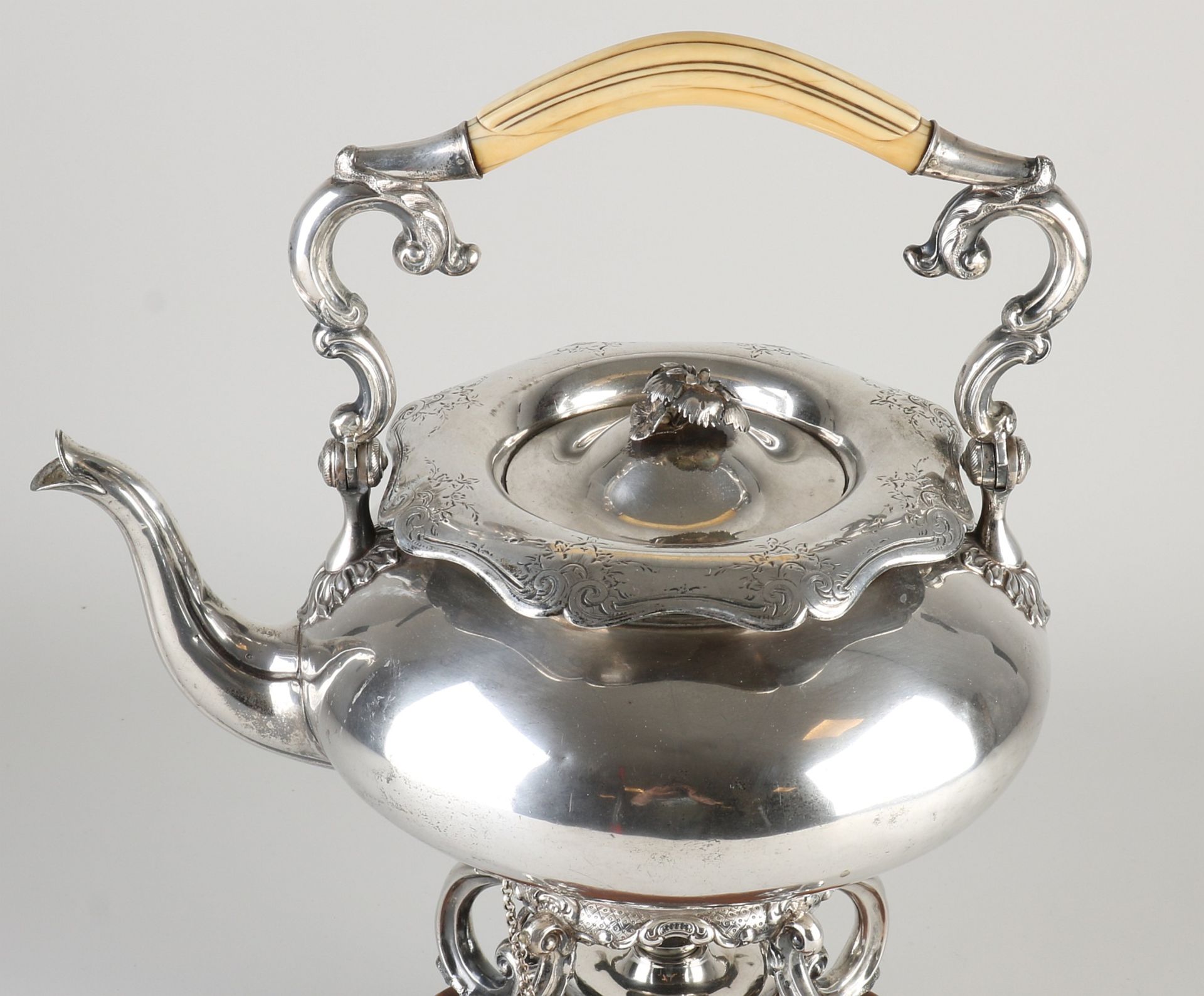 Antique silver teapot - Image 3 of 3