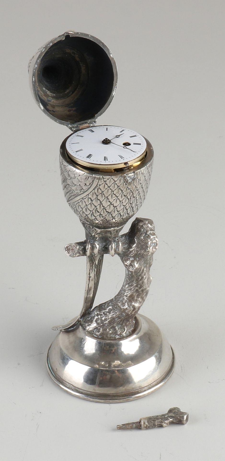Silver bird with watch - Image 3 of 4