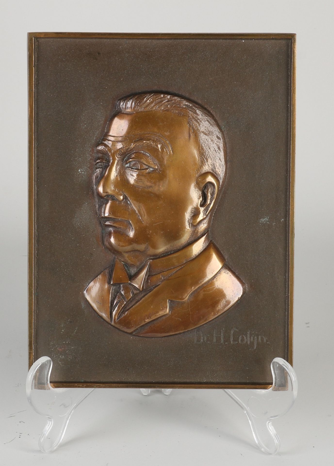 Bronze plaque, 1920