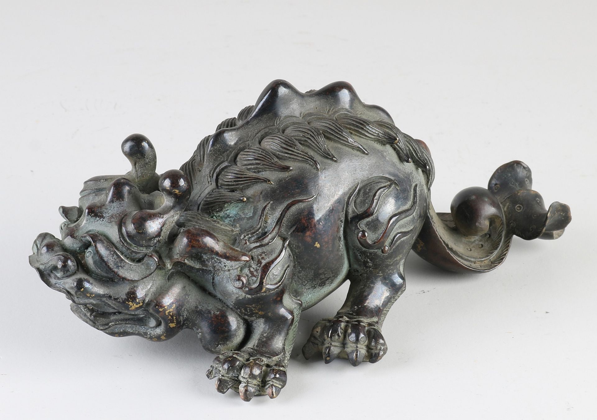 Ancient Chinese bronze fable figure Qilin