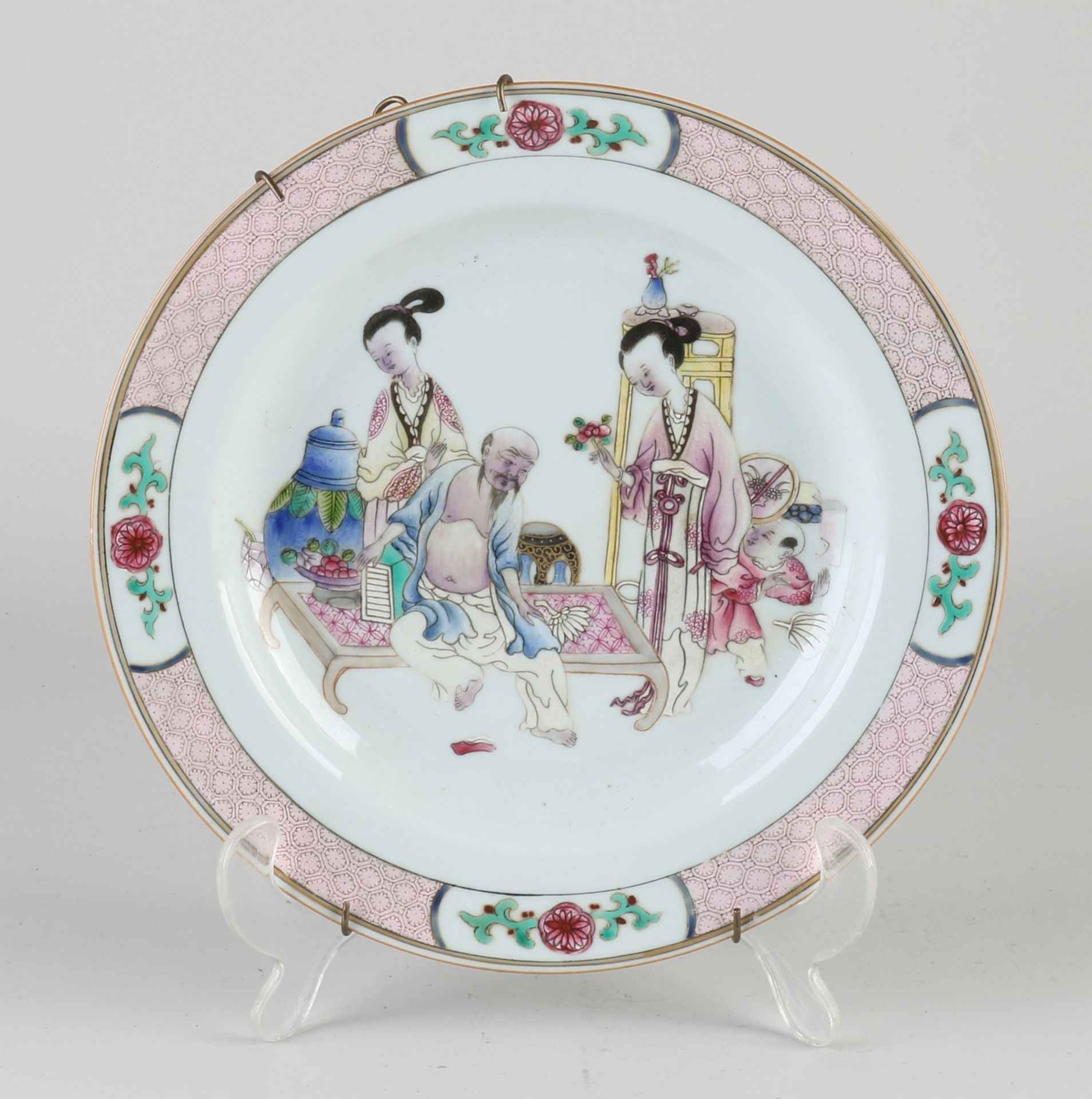 Chinese Family Rose plate Ø 23 cm.