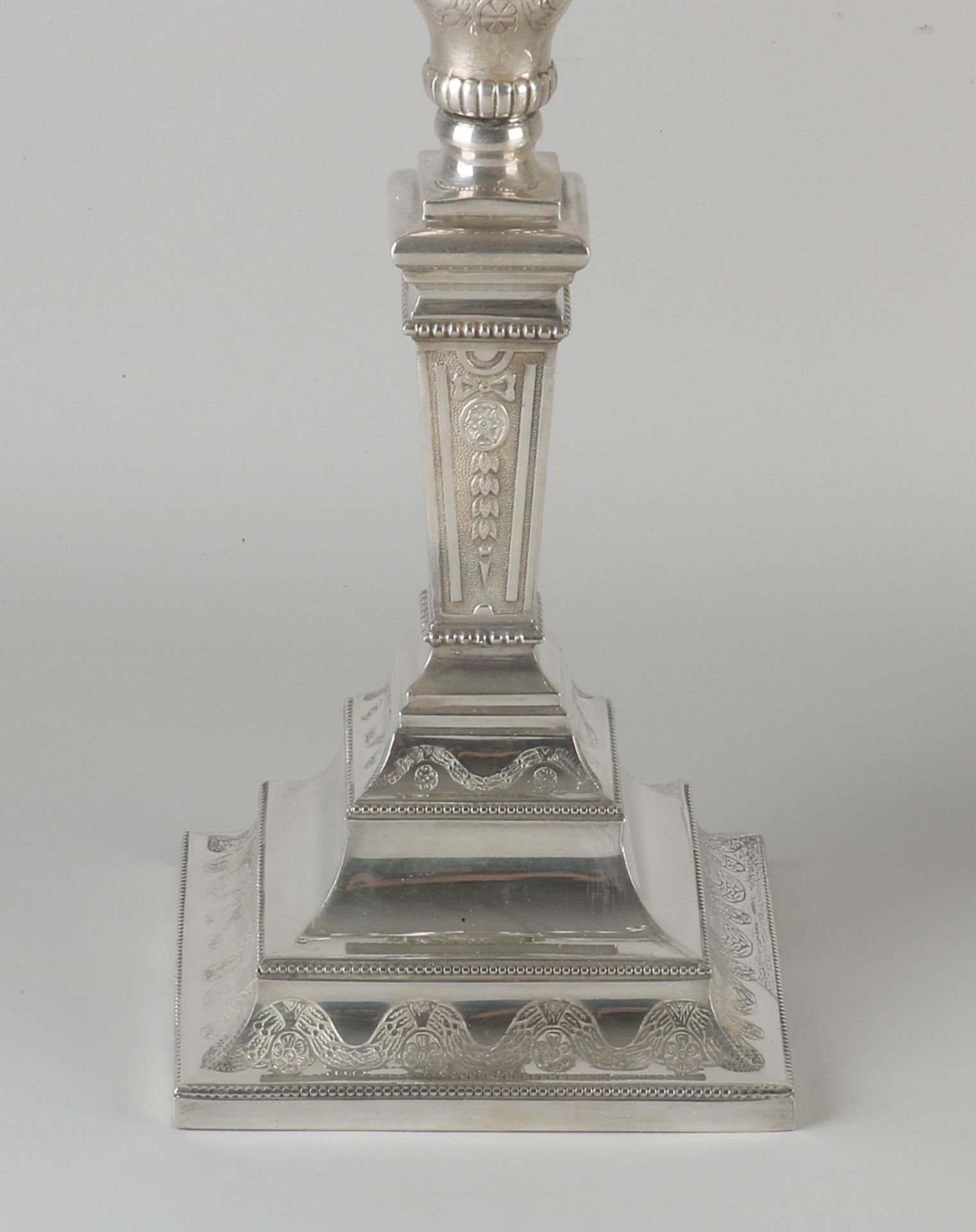 Two silver candlesticks - Image 4 of 4