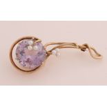 Gold brooch with amethyst, Perrier