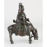 Antique Chinese bronze Ming figure