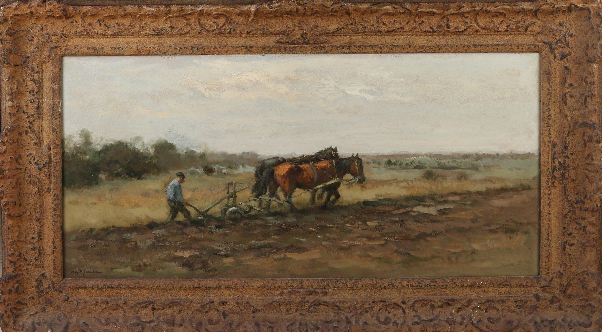 WGF Jansen, Plowing farmer with horse team