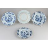 4x 18th century Chinese plates Ø 21.5 cm.