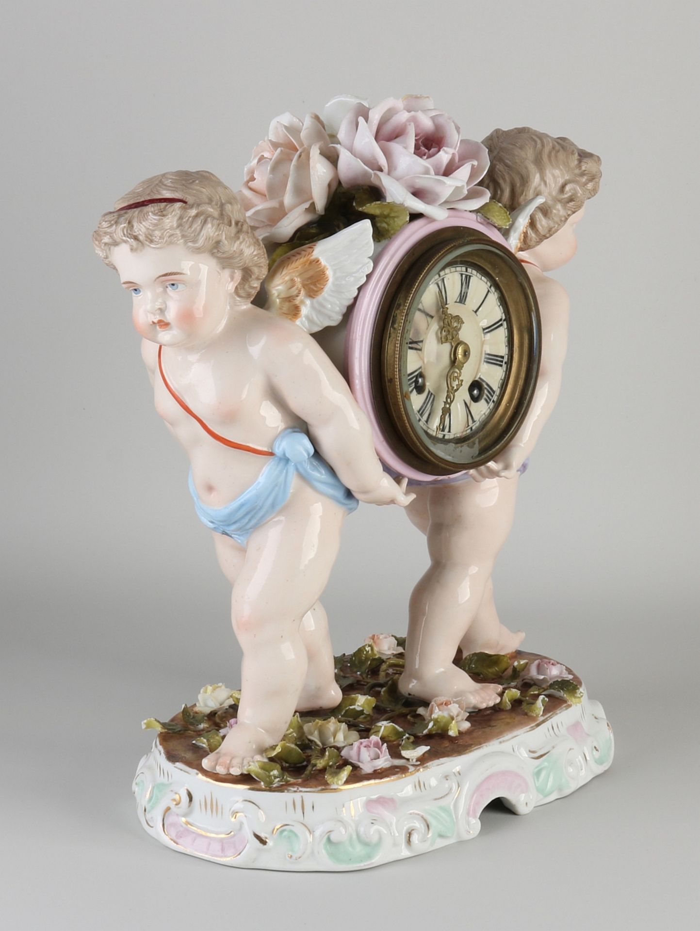 Antique porcelain clock, 1890 - Bild 3 aus 3