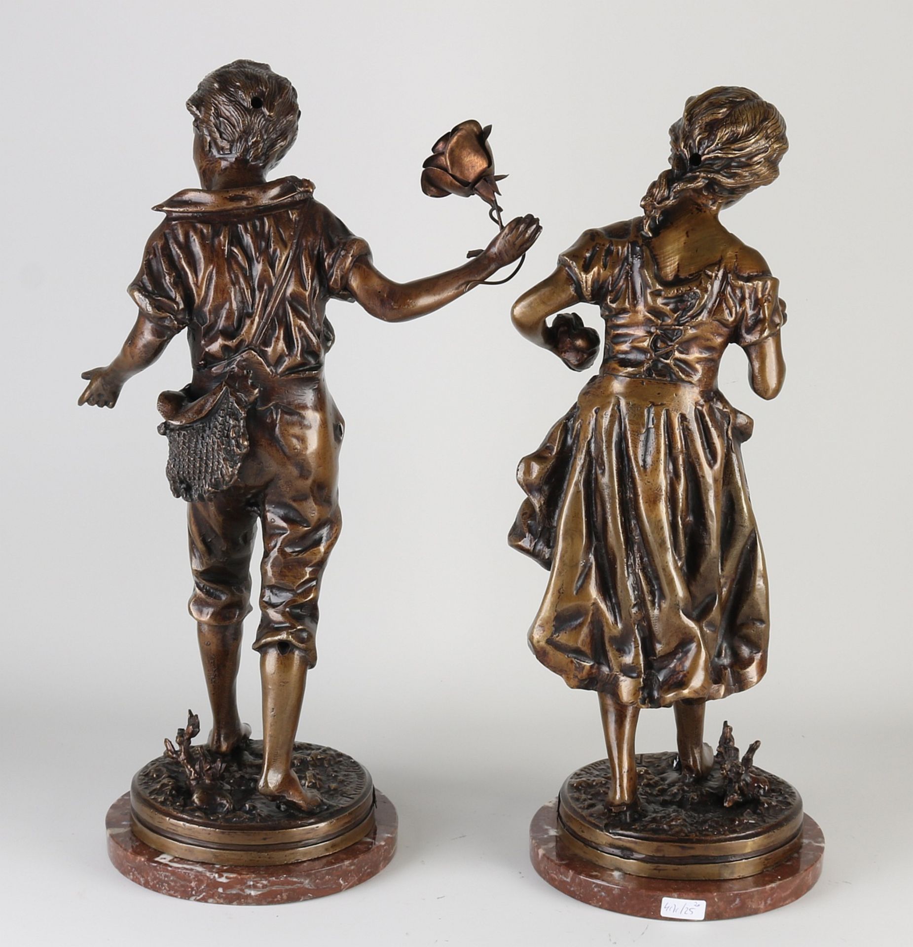 Two bronze figures - Image 2 of 3