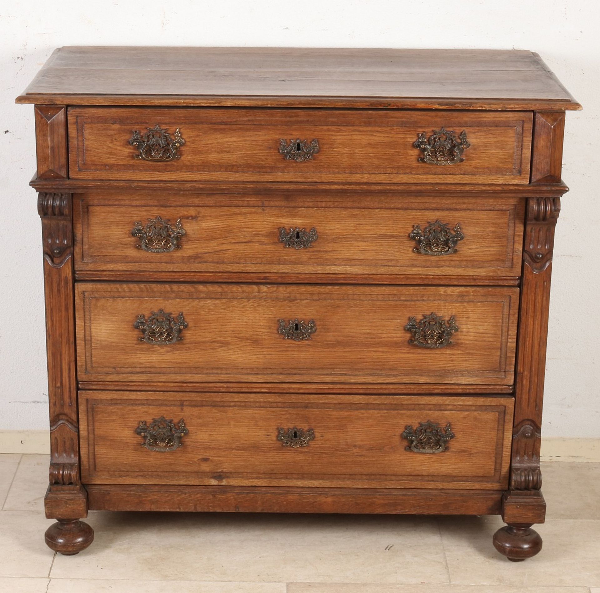 Oak chest of drawers, 1880