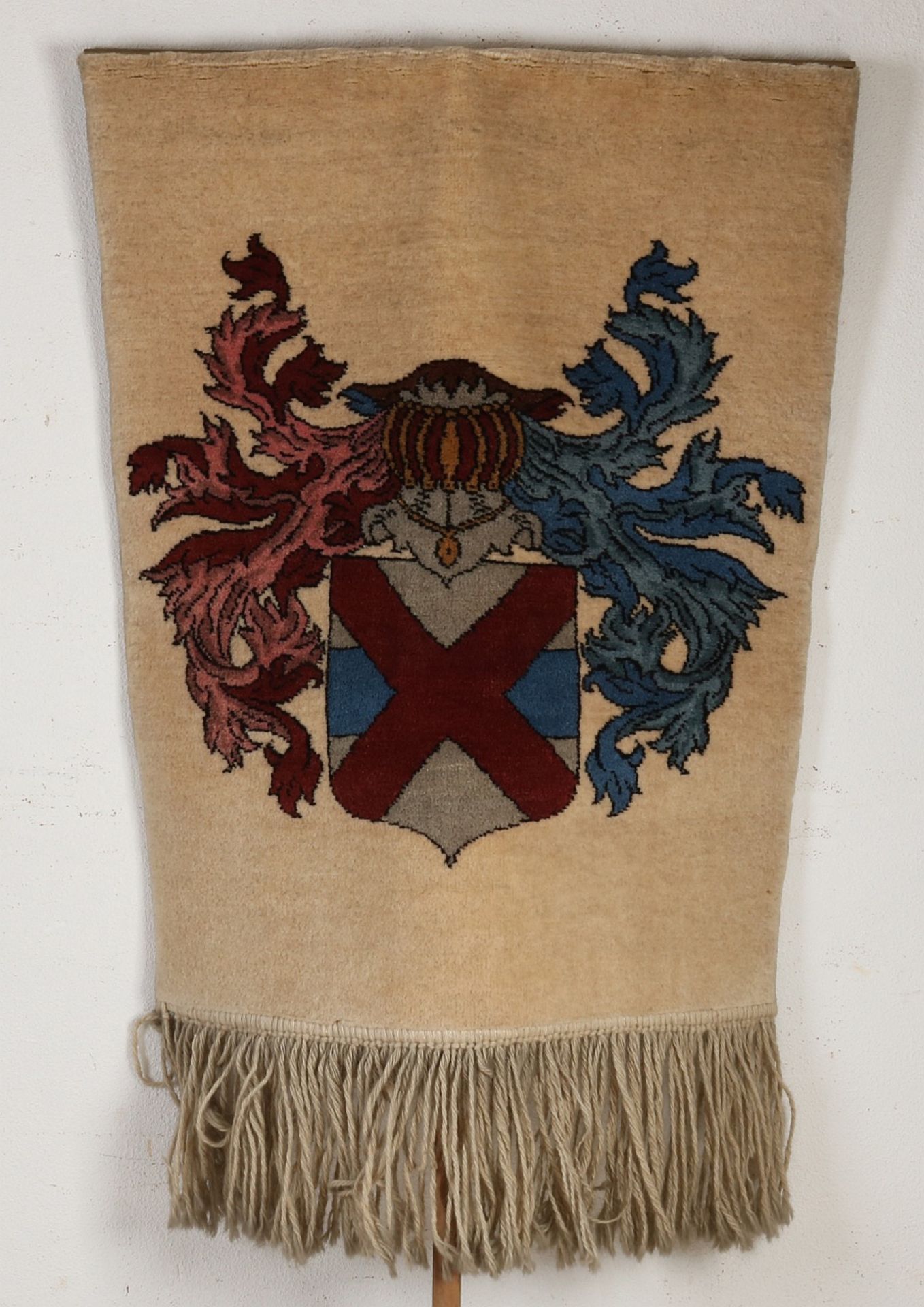 Tapestry with family coat of arms