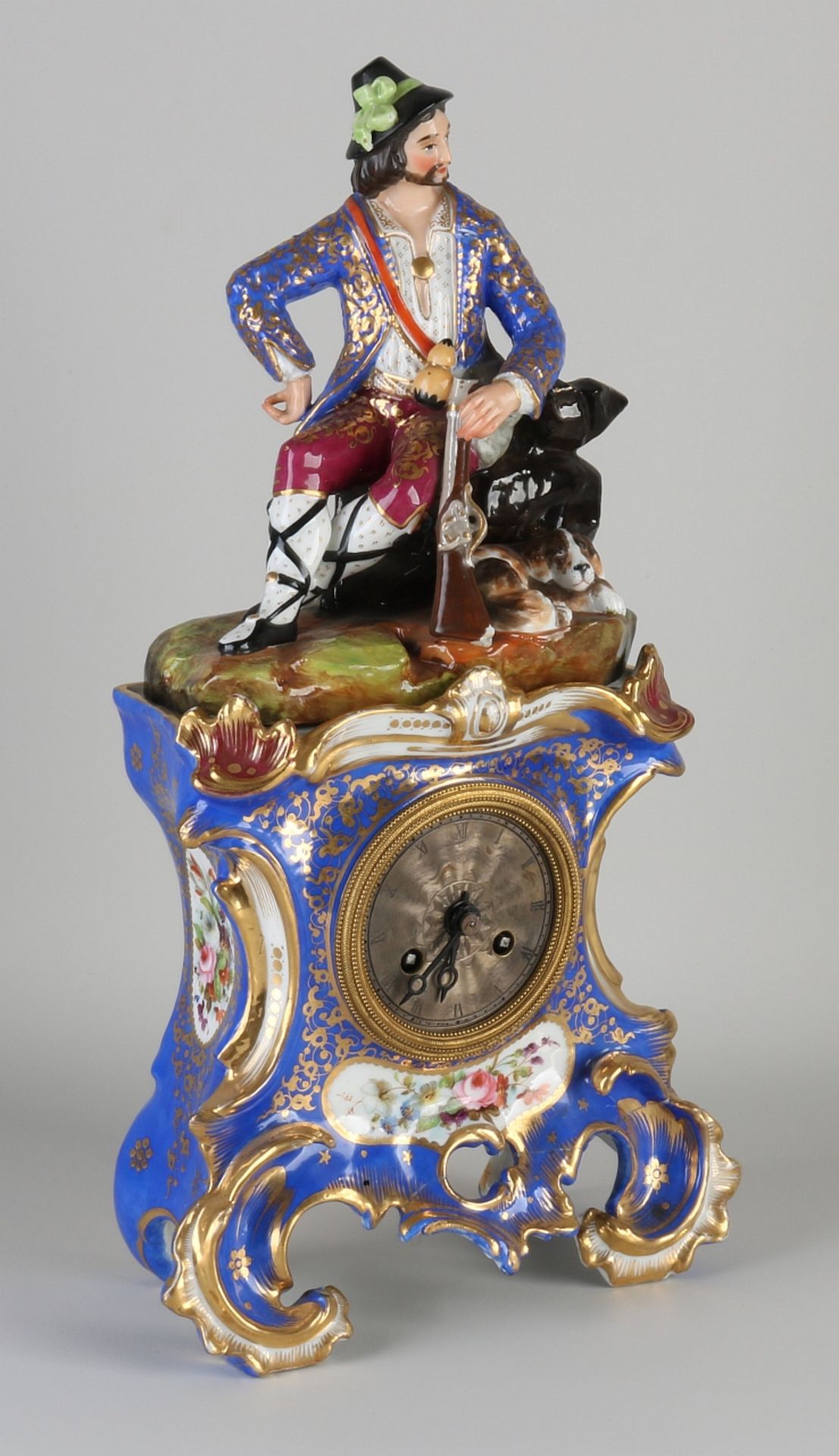 French porcelain clock, 1840