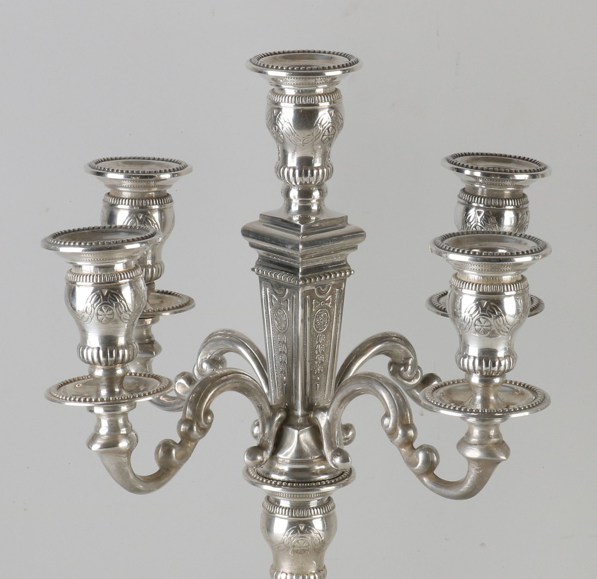 Two silver candlesticks - Image 3 of 4