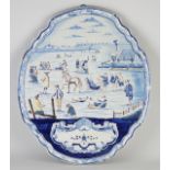 Large antique Delft plaque