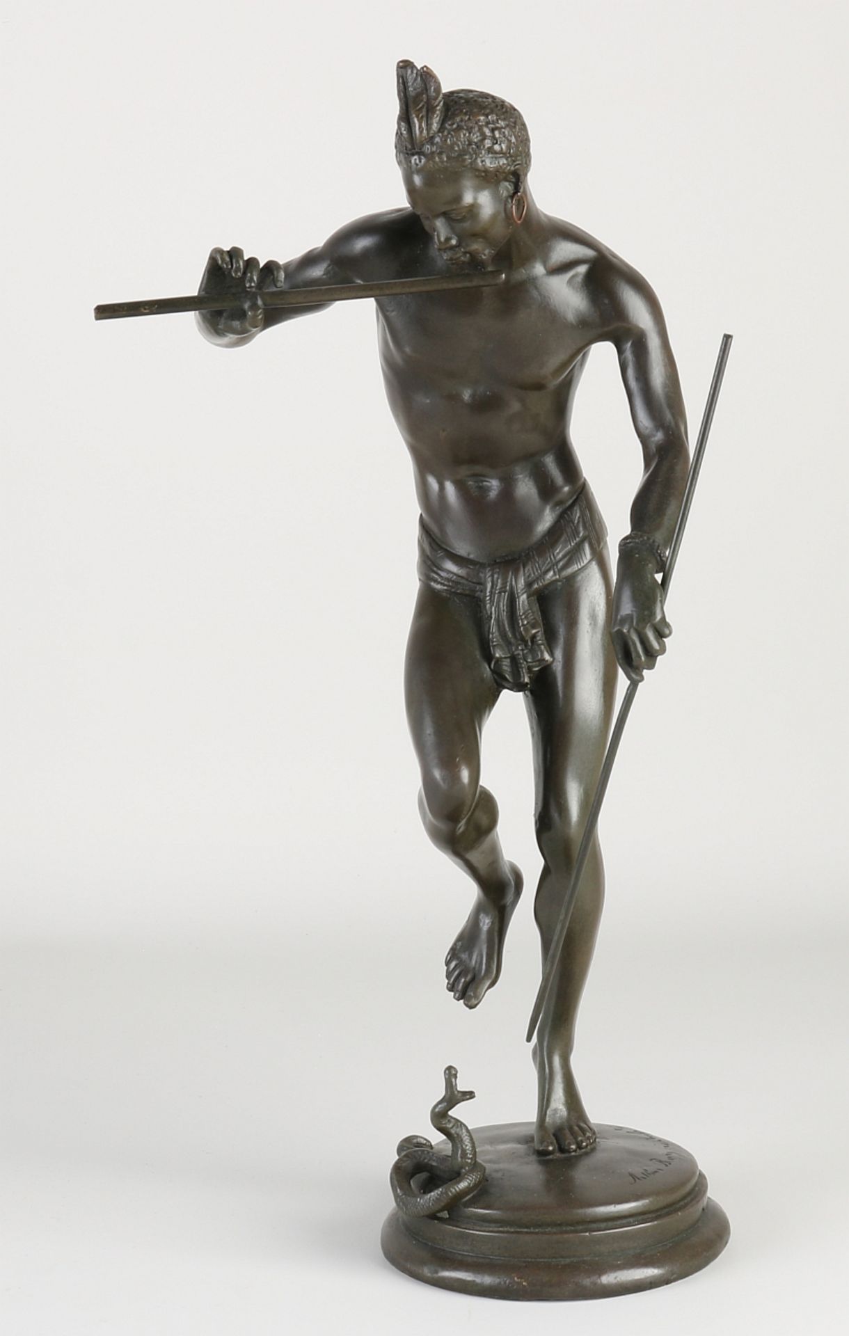 Bronze figure, Snake Charmer