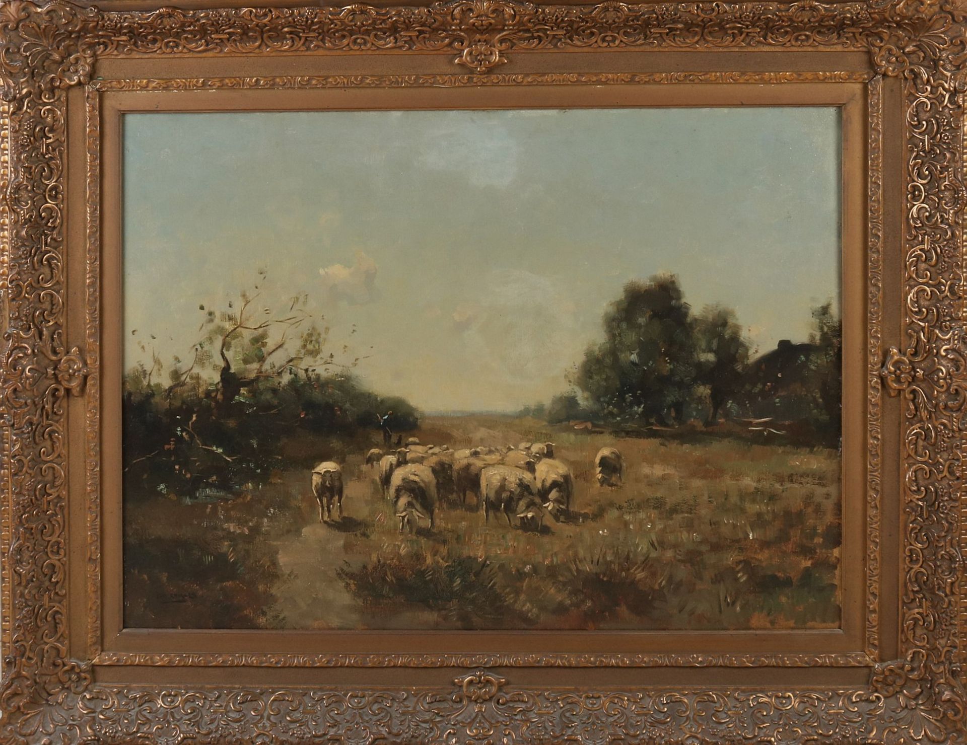 Jan Knikker, Landscape with Shepherd and Sheep