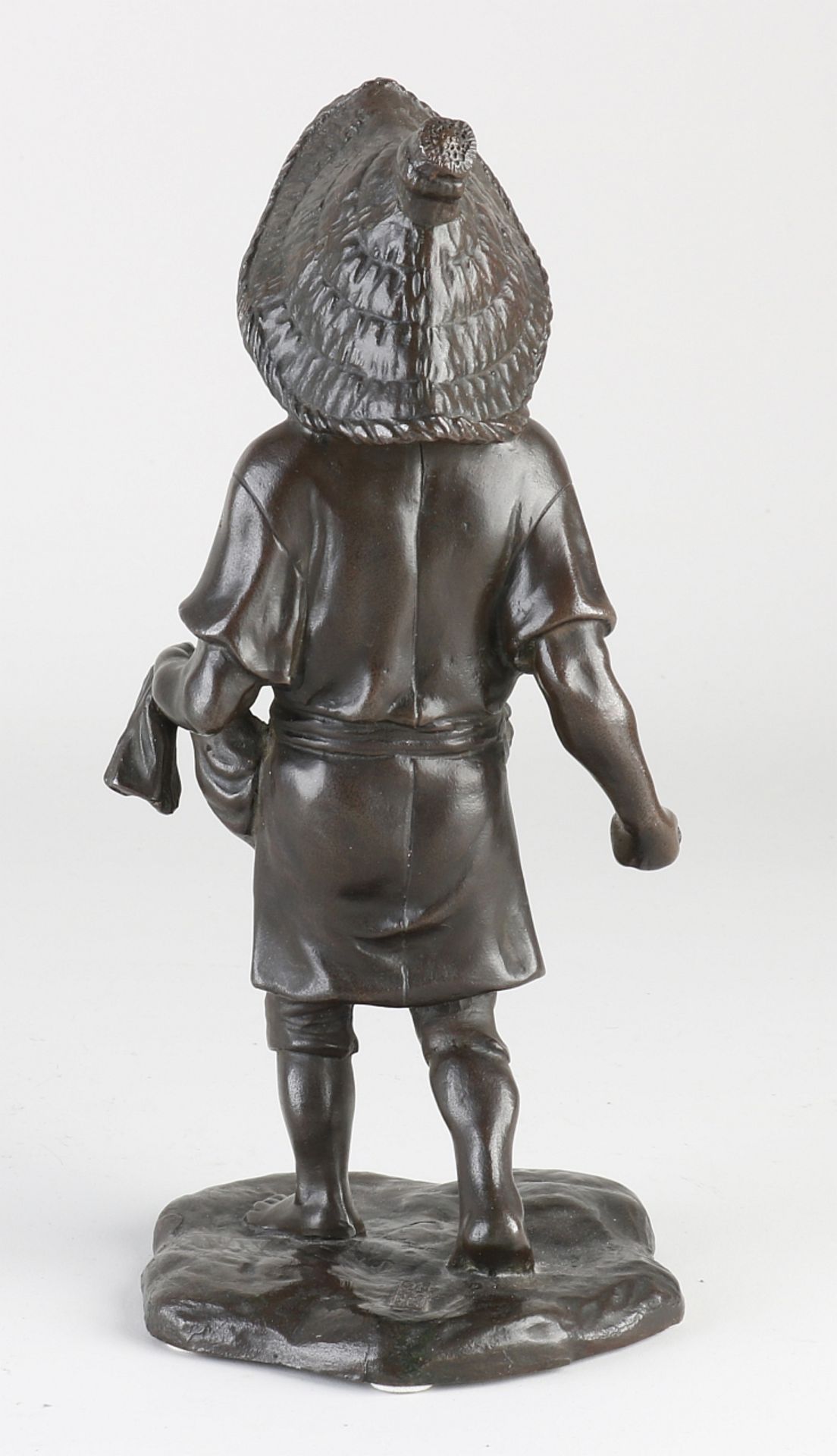 Japanese bronze figure - Image 2 of 2