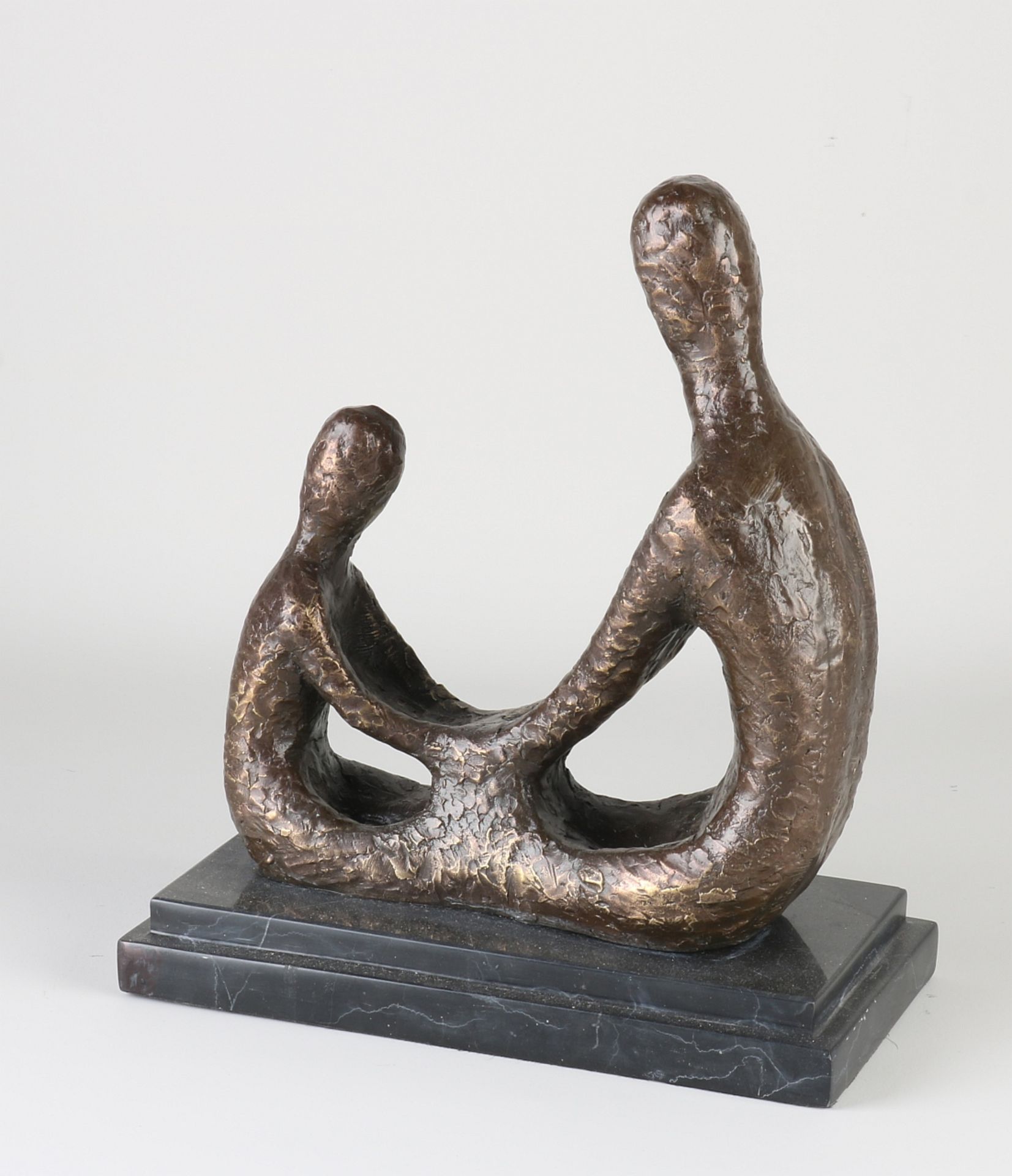 Bronze sculpture, Father with child