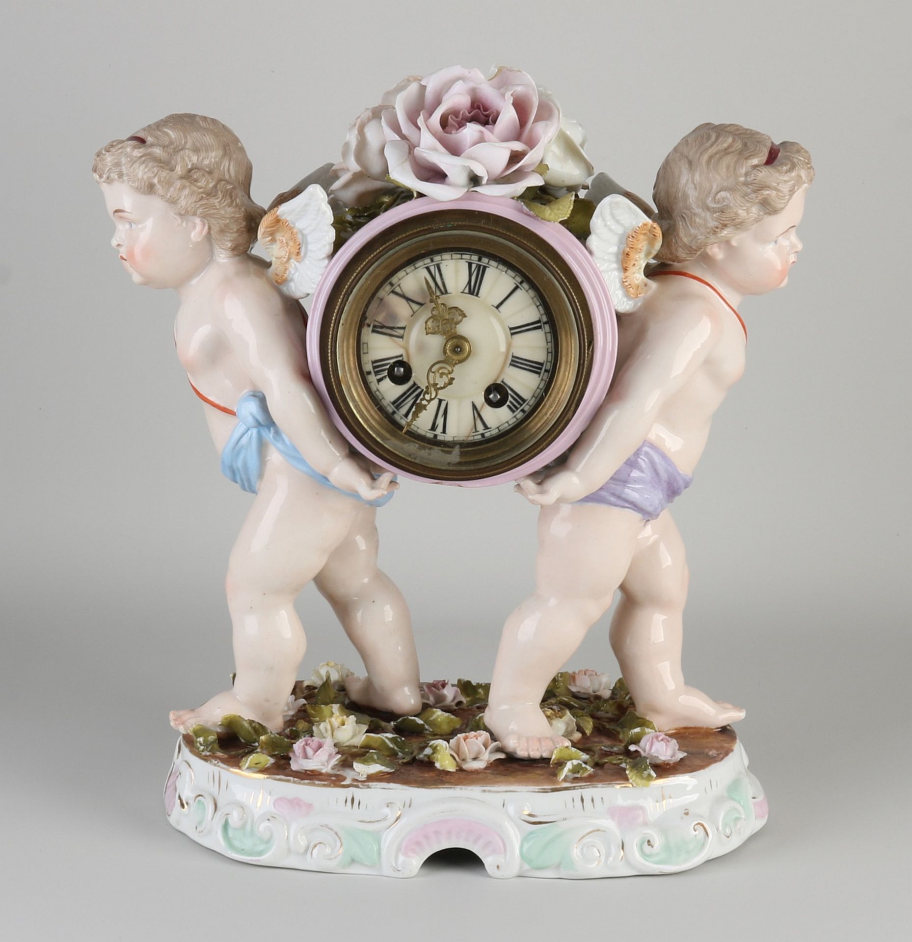Antique porcelain clock, 1890