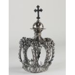 Silver ecclesiastical crown of the Holy Statue