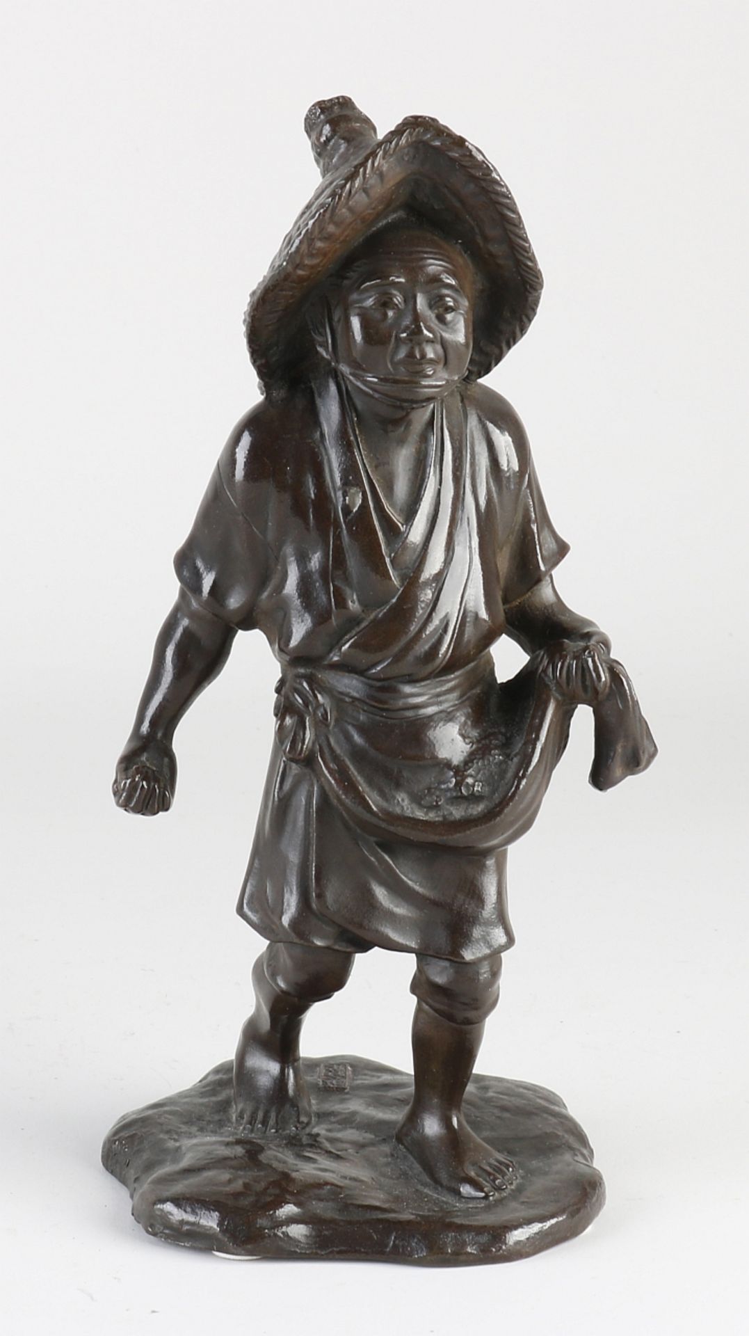Japanese bronze figure