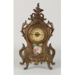 Antique French clock with Limoges plaque
