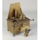 Antique brass children's stove, 1900