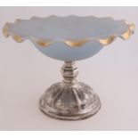 Table bowl with silver base