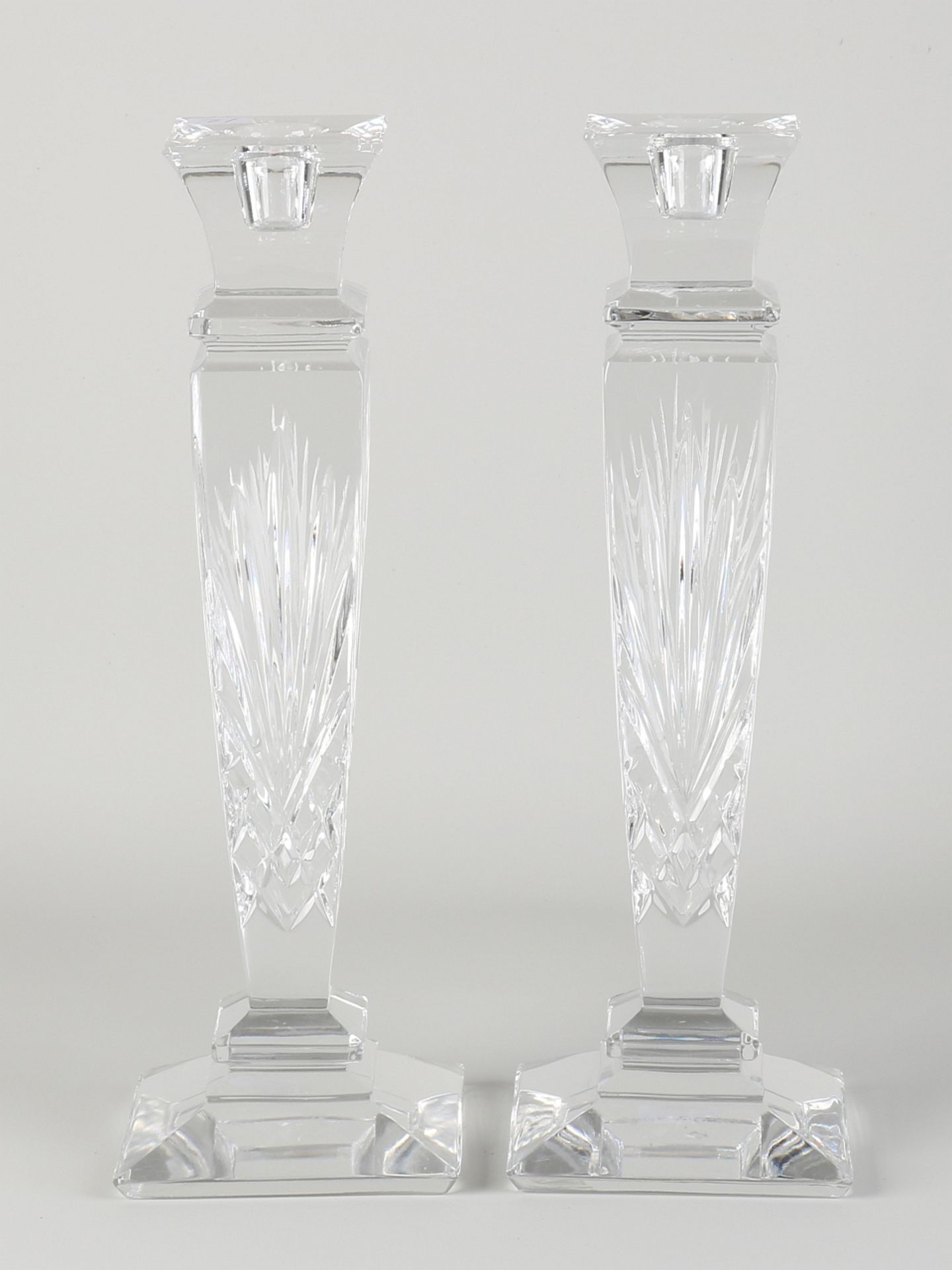 Set of cut candlesticks