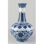 Chinese Ming style vase, H 34 cm.