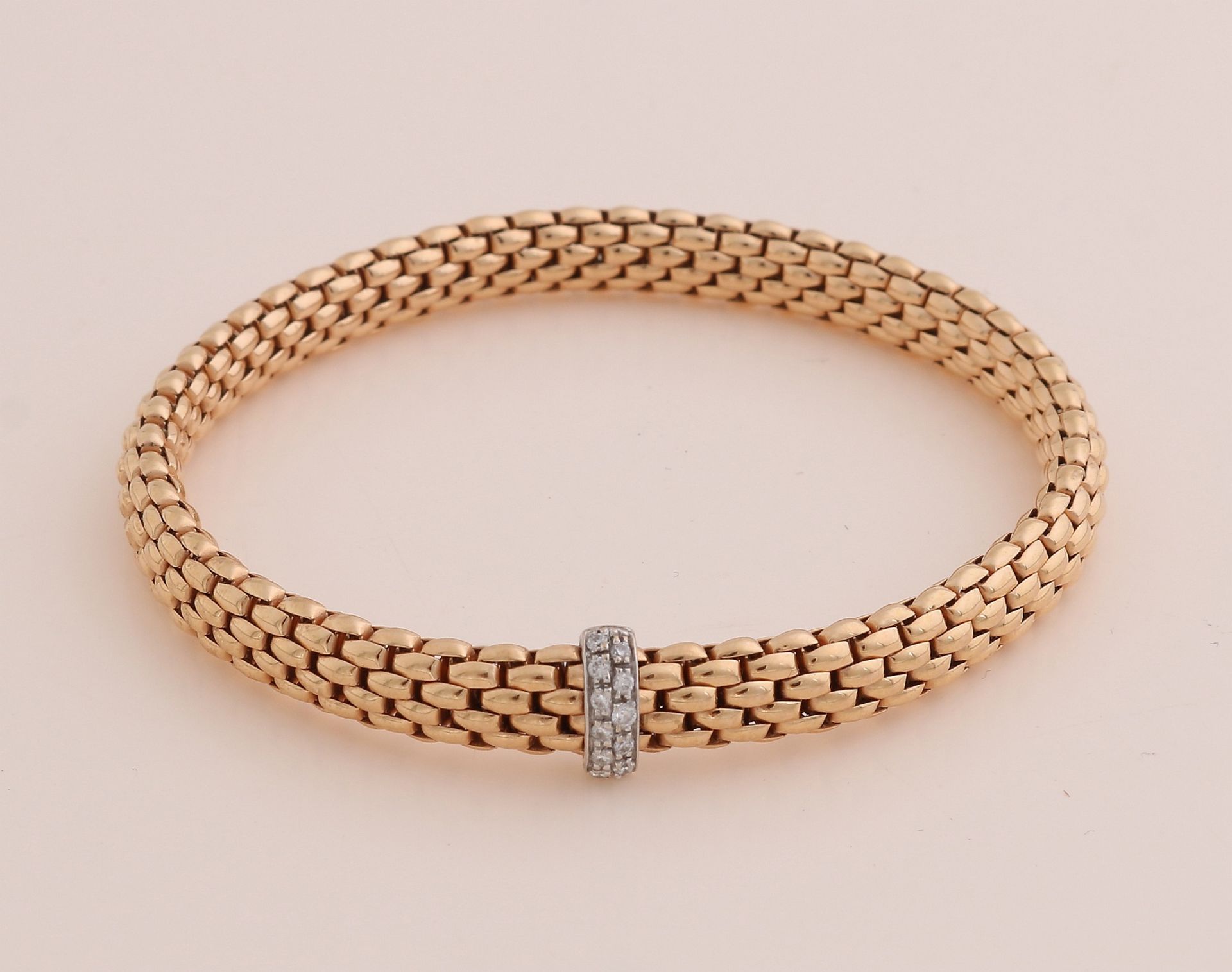 Rose gold bracelet with diamond, Fope