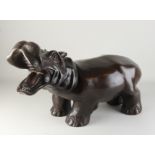 Bronze statue, Hippopotamus