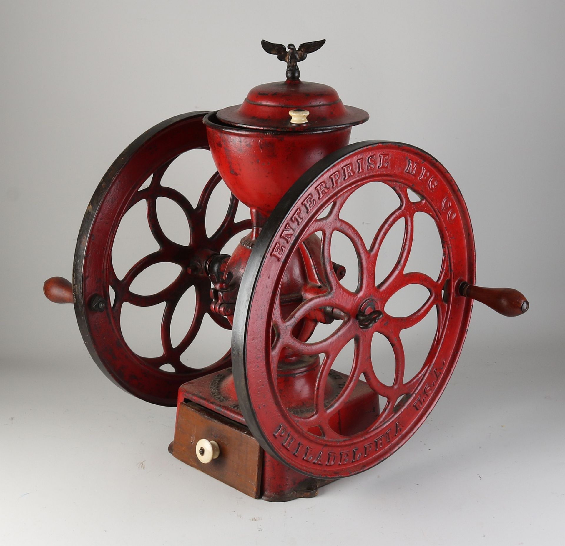 Antique grocery coffee grinder, 1900 - Image 2 of 2