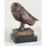 Bronze figure, Owl (after Picasso)