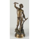 Bronze sculpture, Man with plow
