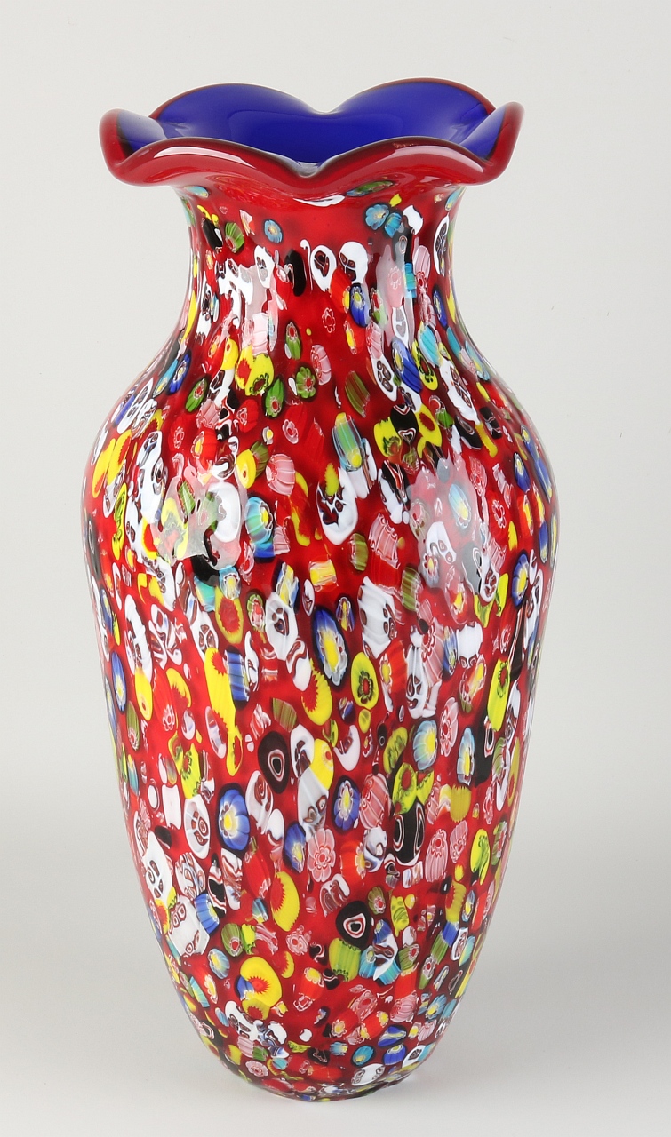 Large glass vase, H 45 cm.