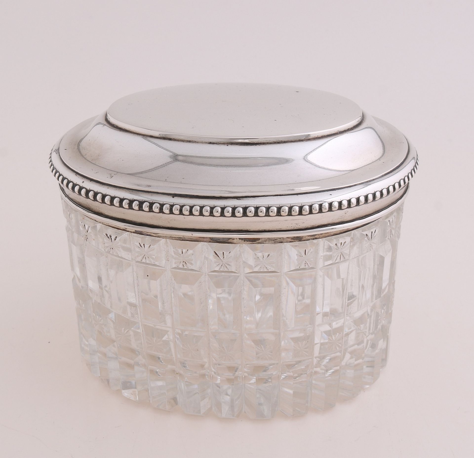 silver tea caddy