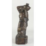 Bronze sculpture, Greek lady with jug