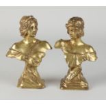 Two bronze figures