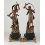 Two Jugendstil statues