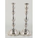 Pair of silver candlesticks