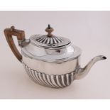 silver teapot