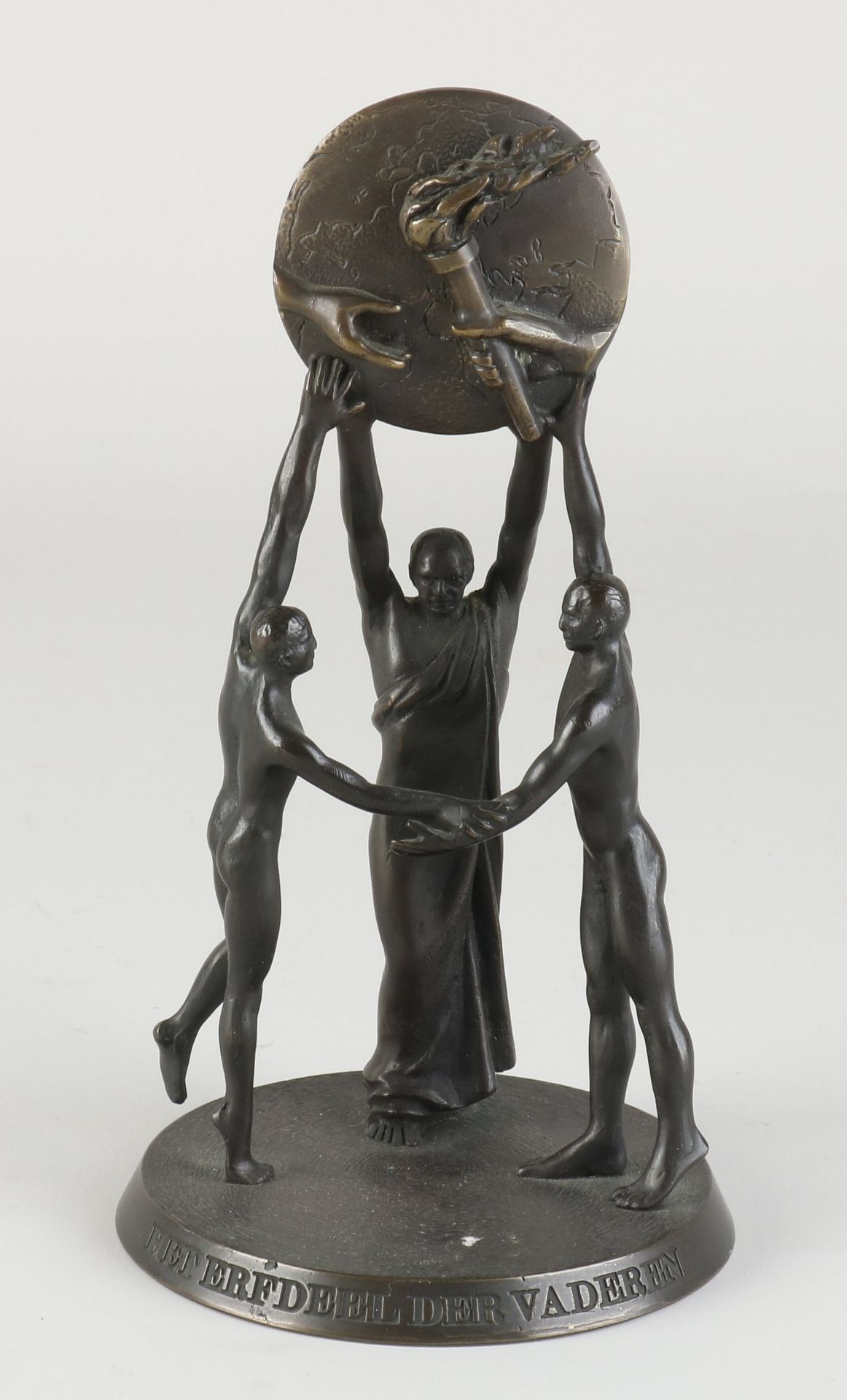 Antique bronze figure, The inheritance of the fathers