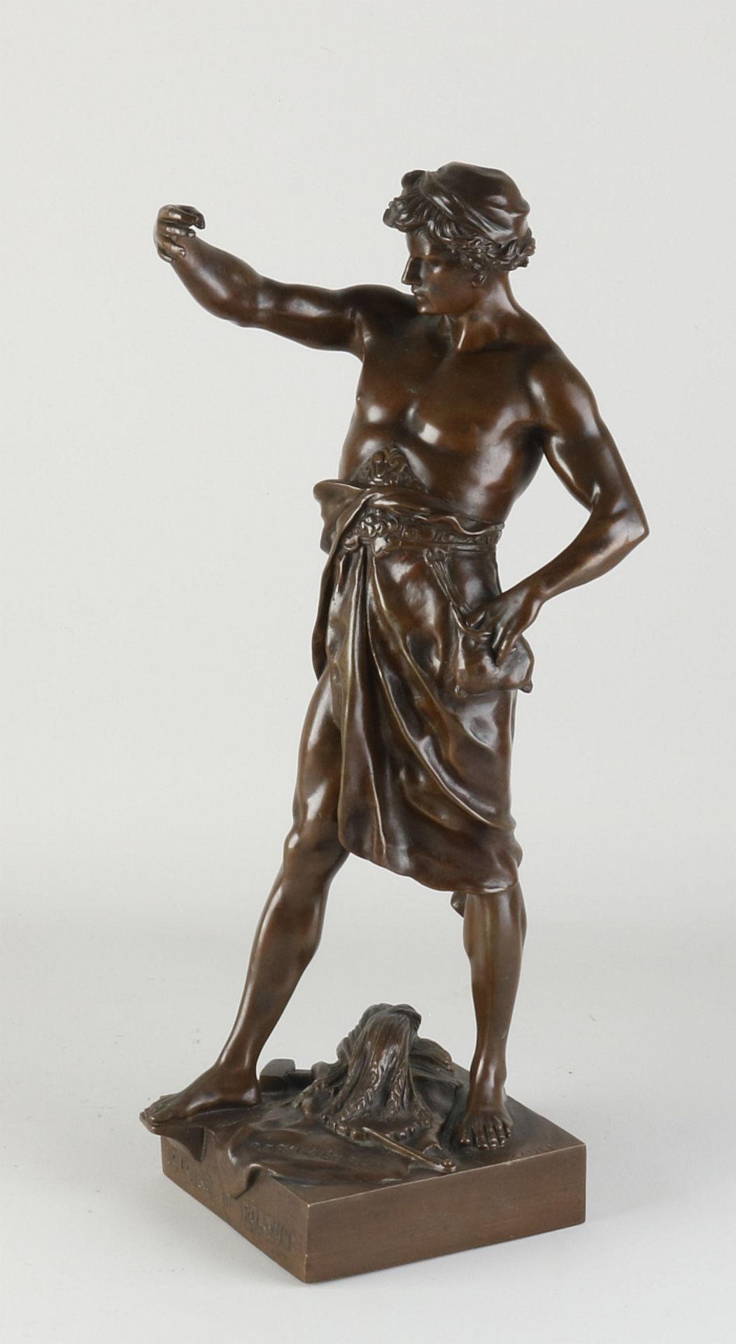 Bronze statue, E. Picault