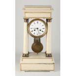 Wooden column mantel clock, 1870