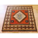 Kazak carpet, 150 x 150 cm.